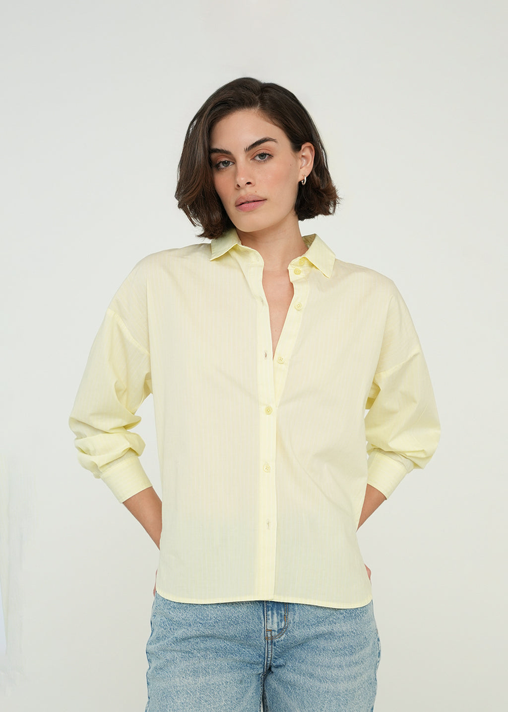 Camisa manga larga en algodón - Amarillo 14_011H312_AMA120521_3