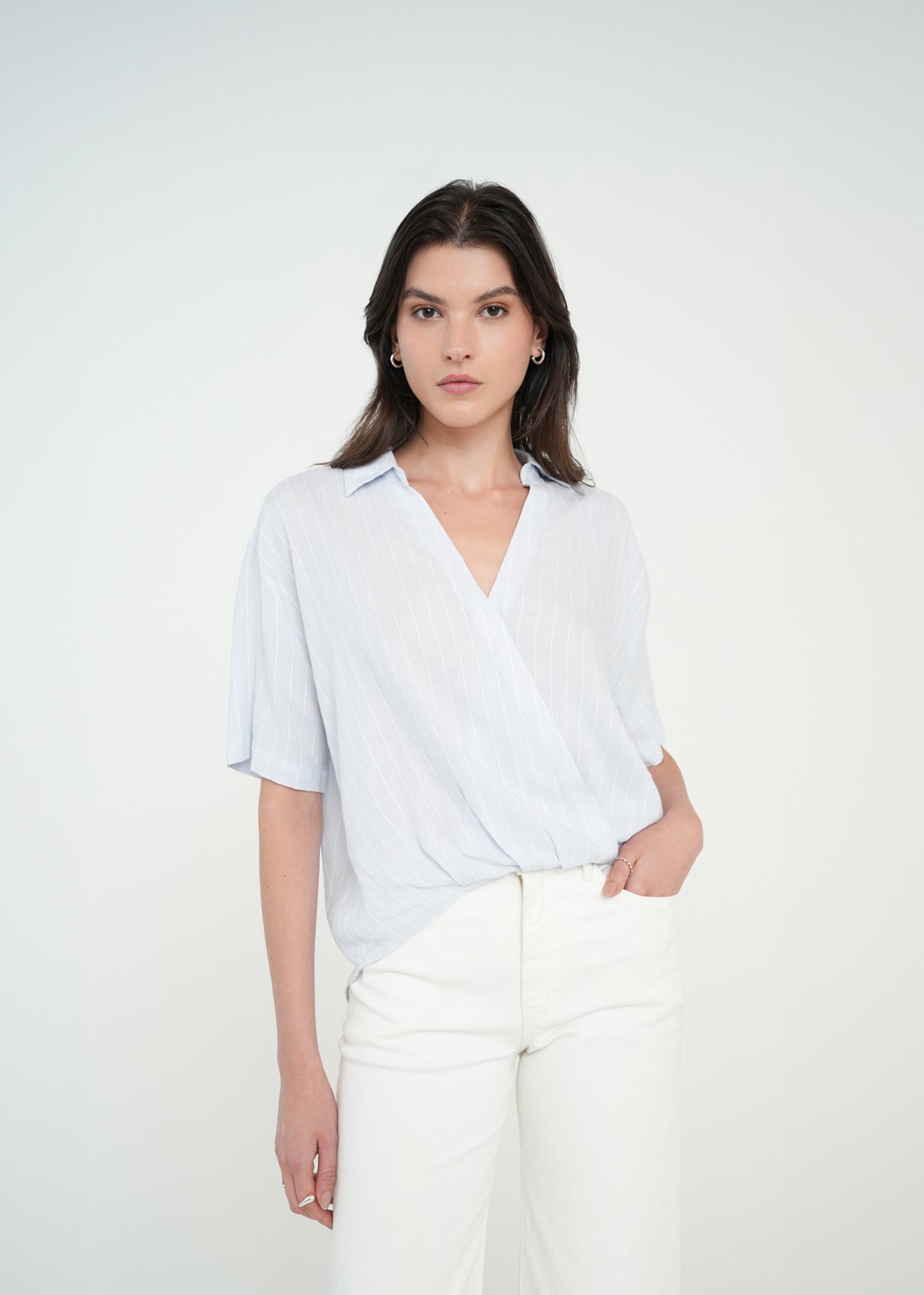 Camisa con rayas - Azul 14_011H372_AZU144110_0