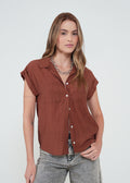 Camisa clásica con textura - Naranja 14_012H305_NAR191428_0