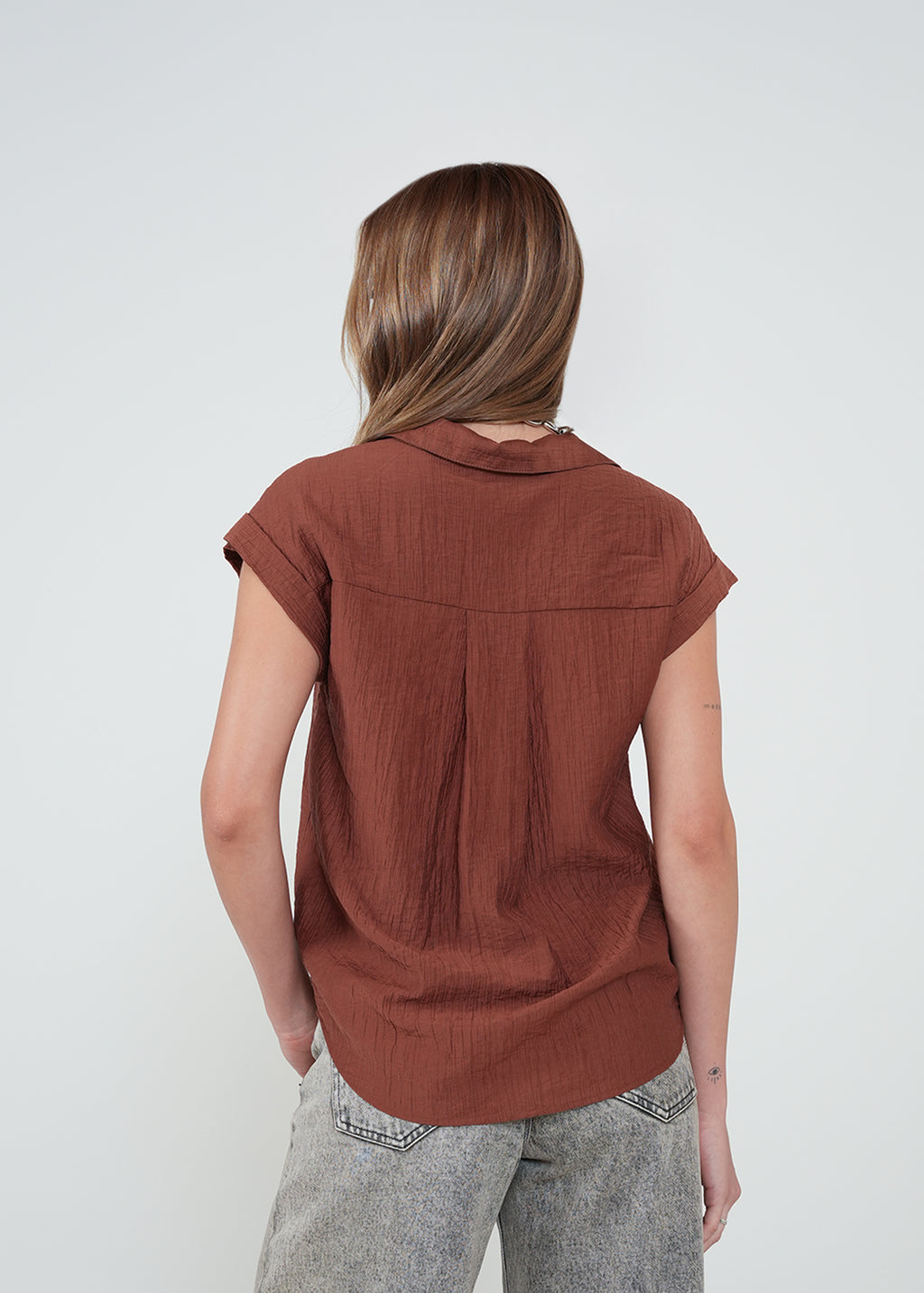 Camisa clásica con textura - Naranja 14_012H305_NAR191428_7