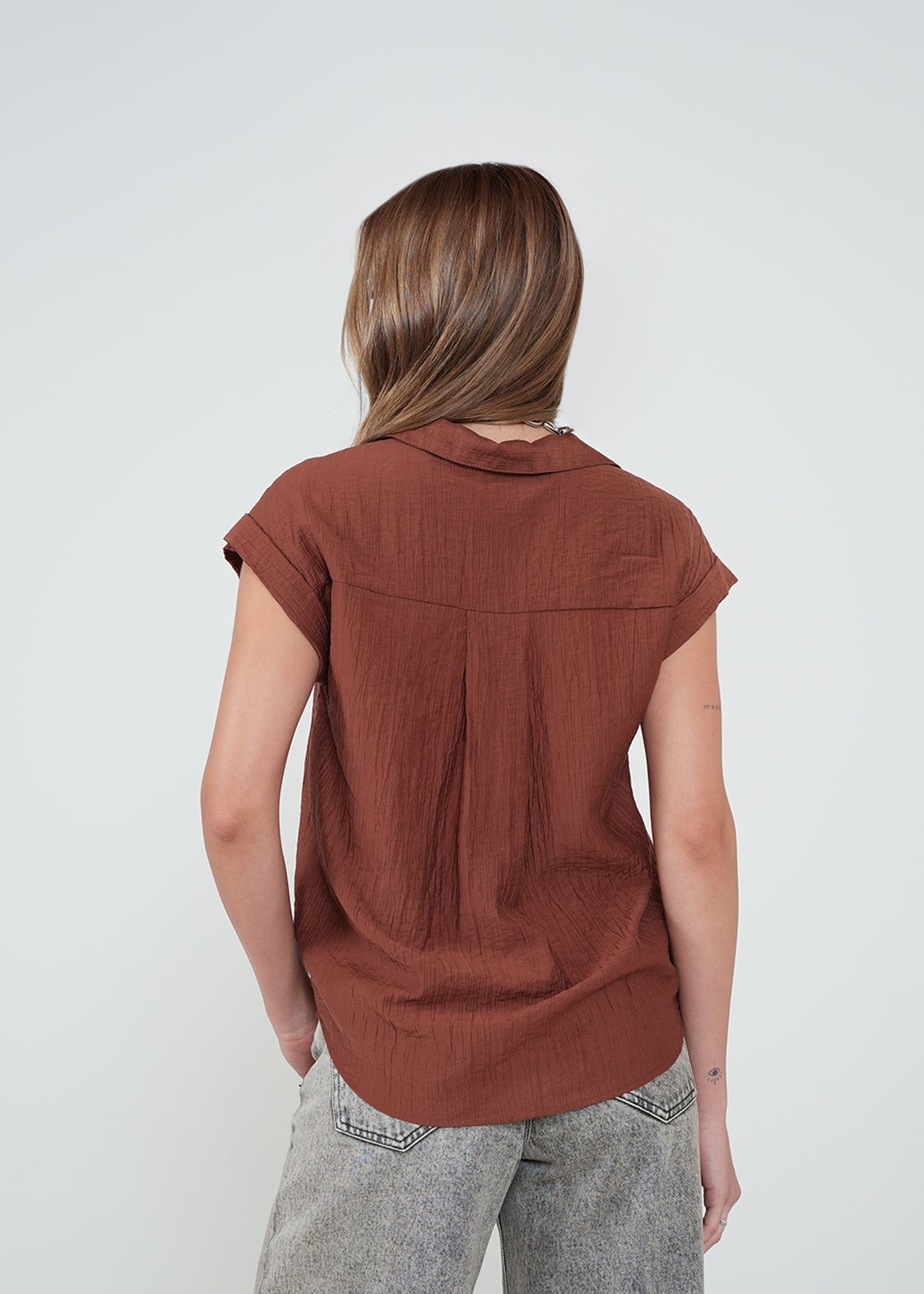 Camisa clásica con textura - Naranja 14_012H305_NAR191428_7