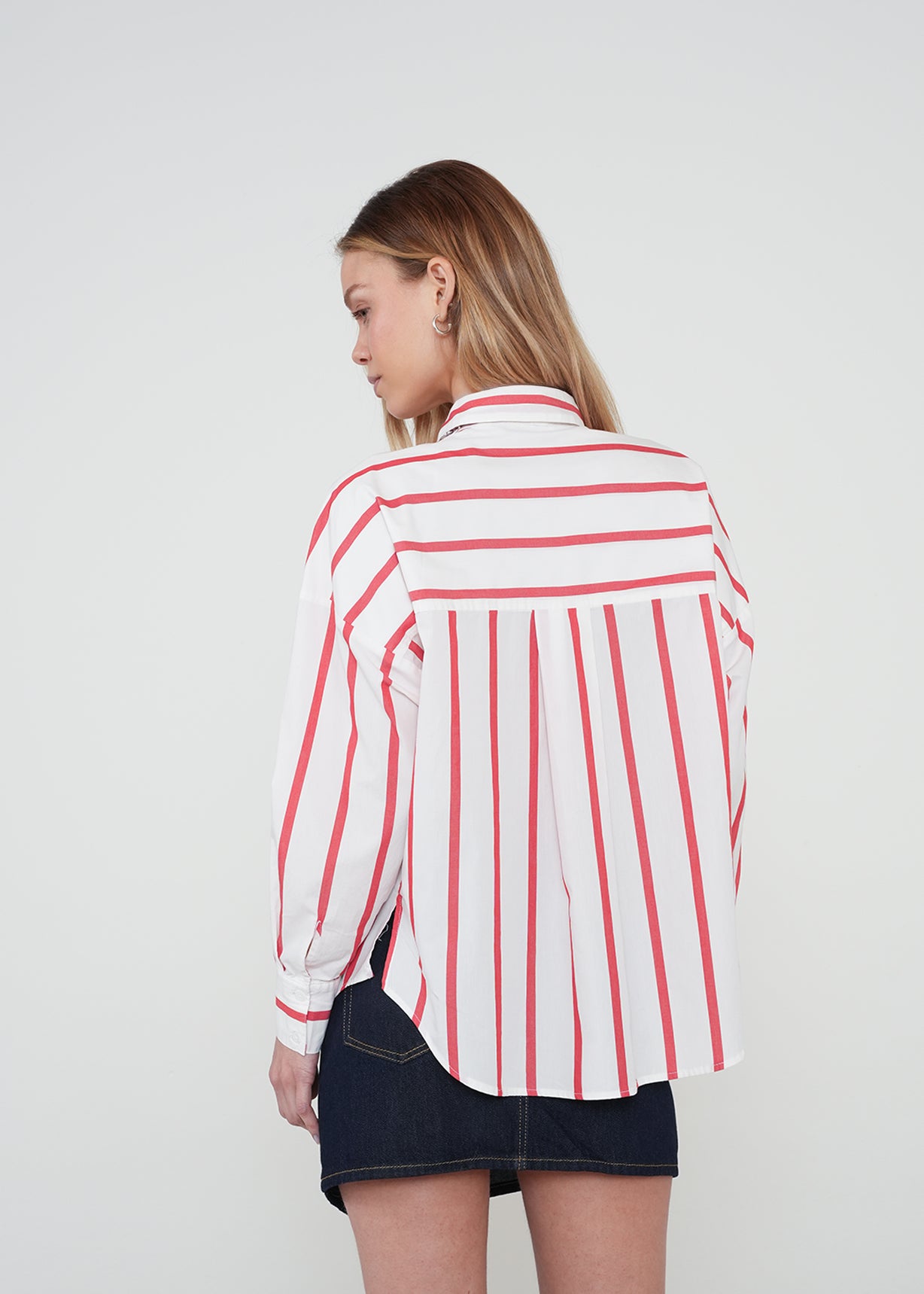 Camisa con rayas en contraste - Crudo 14_012H336_CRU110605_7