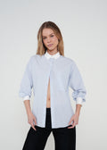 Camisa con cuello en contraste - Azul 14_012H337_AZU143949_0