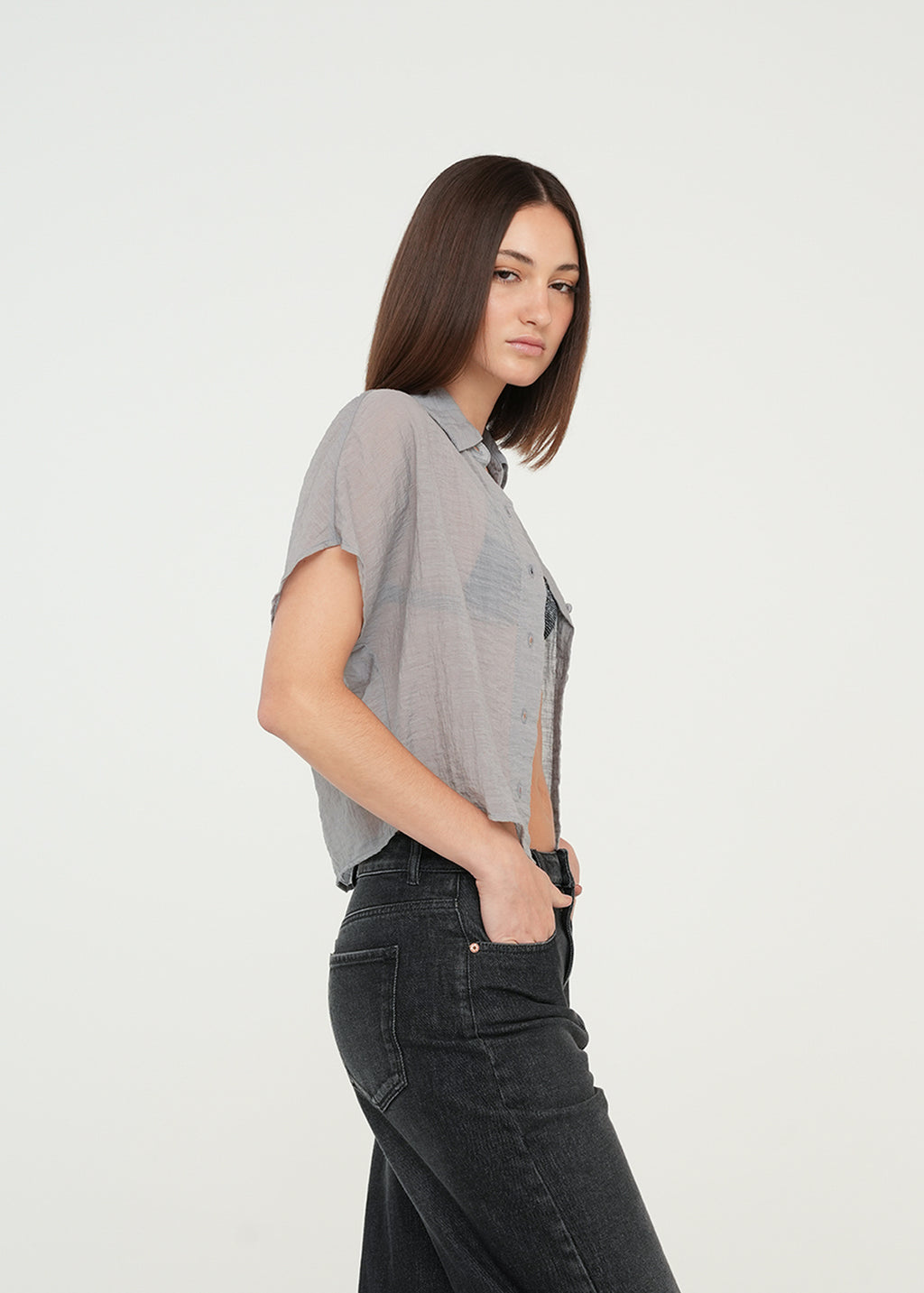 Camisa corta con transparencia - Gris 14_019G323_GRI175104_5