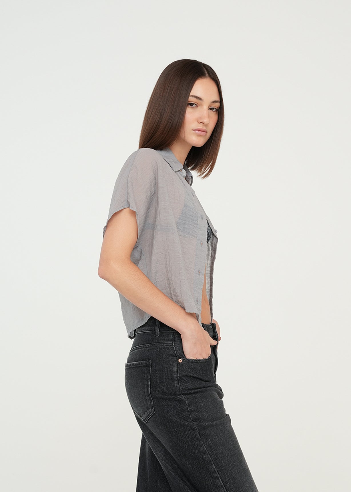Camisa corta con transparencia - Gris 14_019G323_GRI175104_5