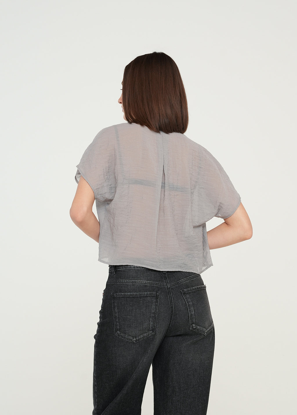 Camisa corta con transparencia - Gris 14_019G323_GRI175104_7