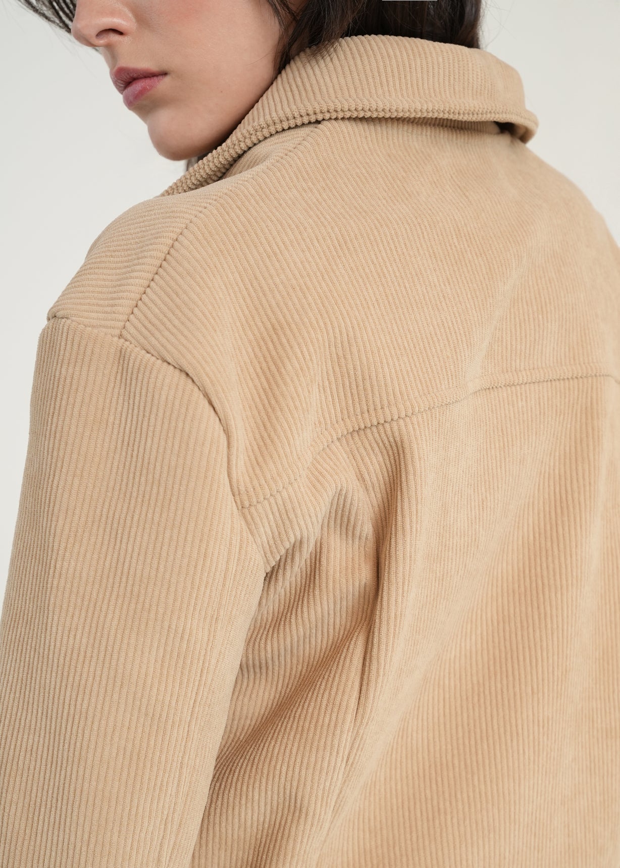 Chaqueta en corduroy con botones - Beige 14_021H033_BEI151114_6