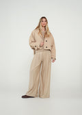 Chaqueta corta con capucha - Beige 14_022H056_BEI161010_0