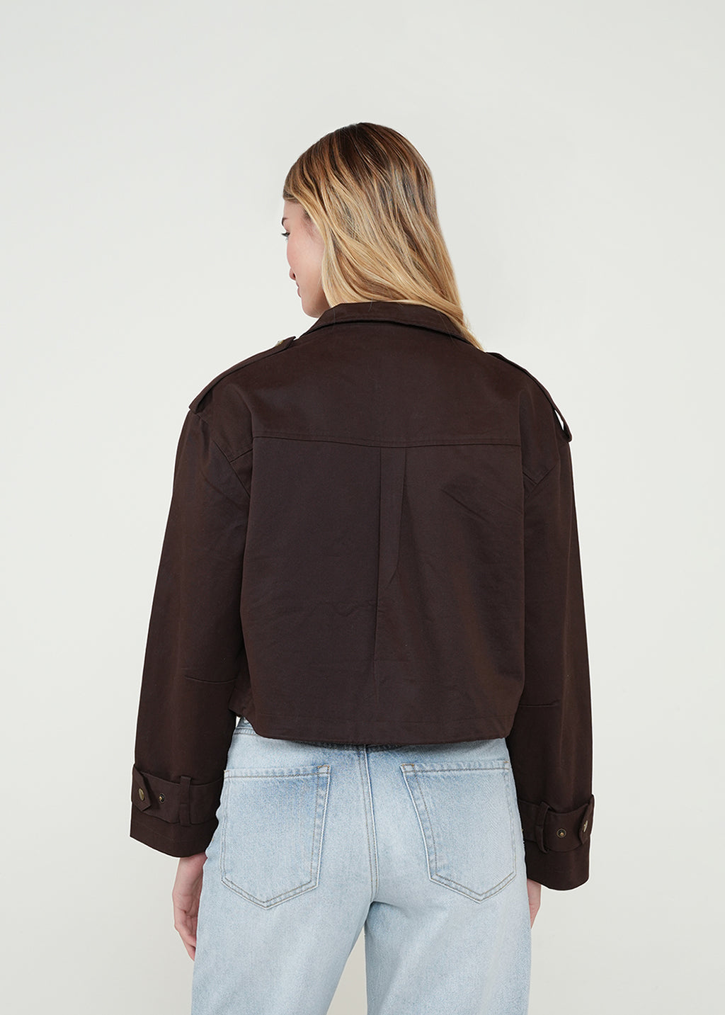 Chaqueta corta con cierre - Café 14_022H058_CAF191016_7