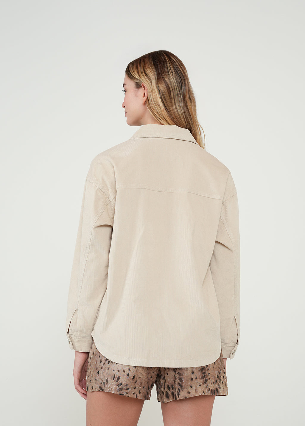 Chaqueta larga con bolsillos - Beige 14_022H360_BEI161010_7