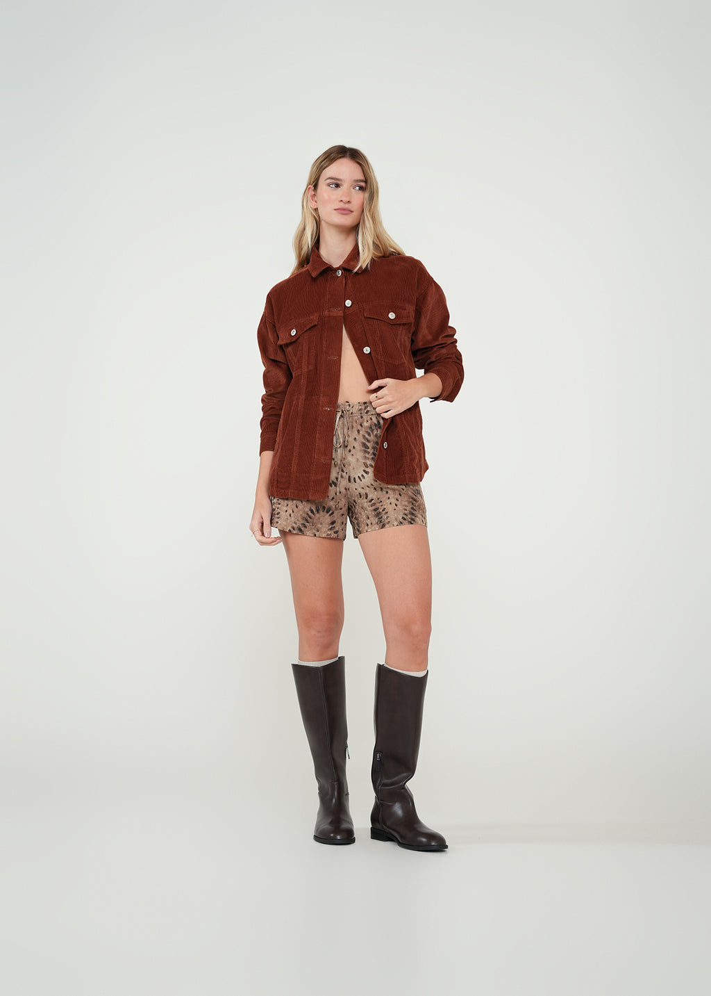 Chaqueta larga con bolsillos - Café 14_022H360_CAF191218_5