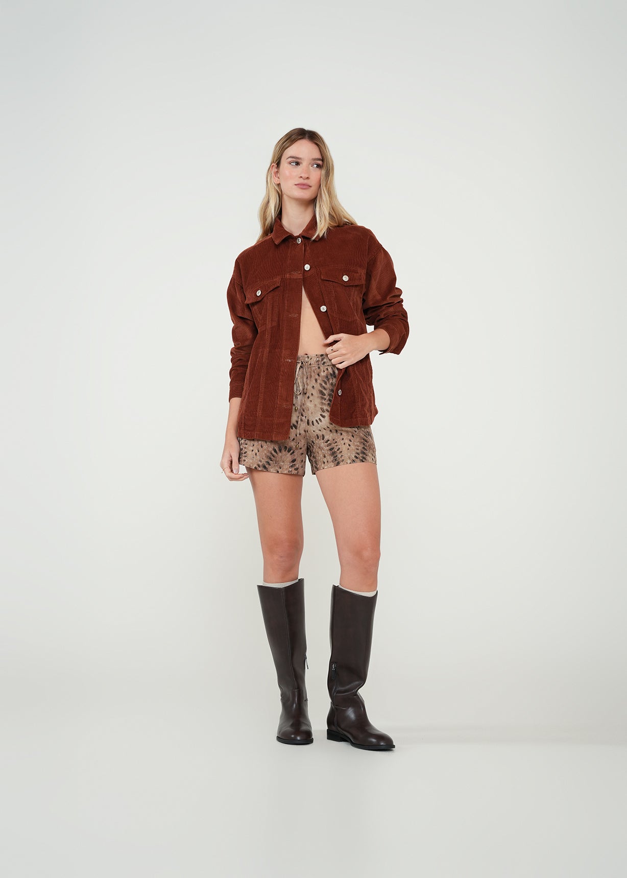 Chaqueta larga con bolsillos - Café 14_022H360_CAF191218_5