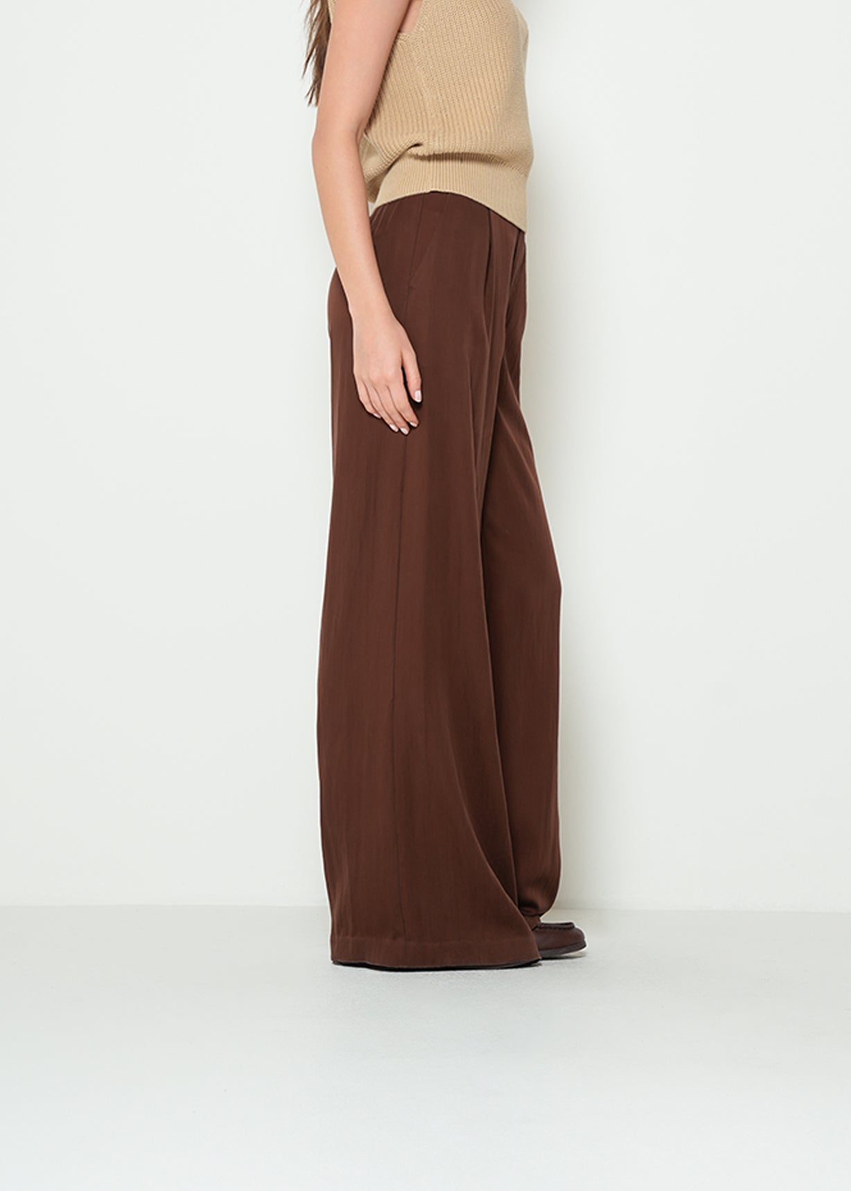 Pantalón palazzo tiro súper alto - Café 14_032H385_CAF191218_5