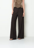 Pantalón flare tiro medio - Cafe 14_033H302_CAF191101_0