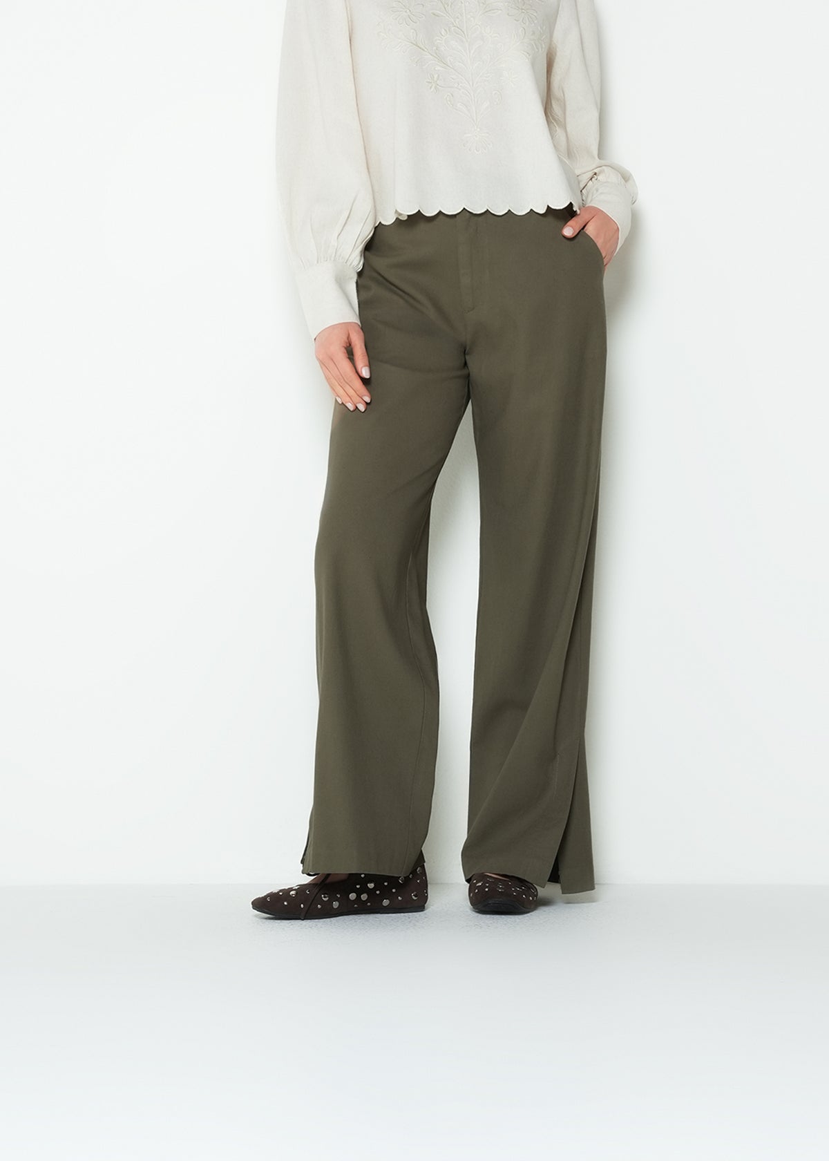 Pantalón wide leg recto - Verde 14_033H320_VER180521_0
