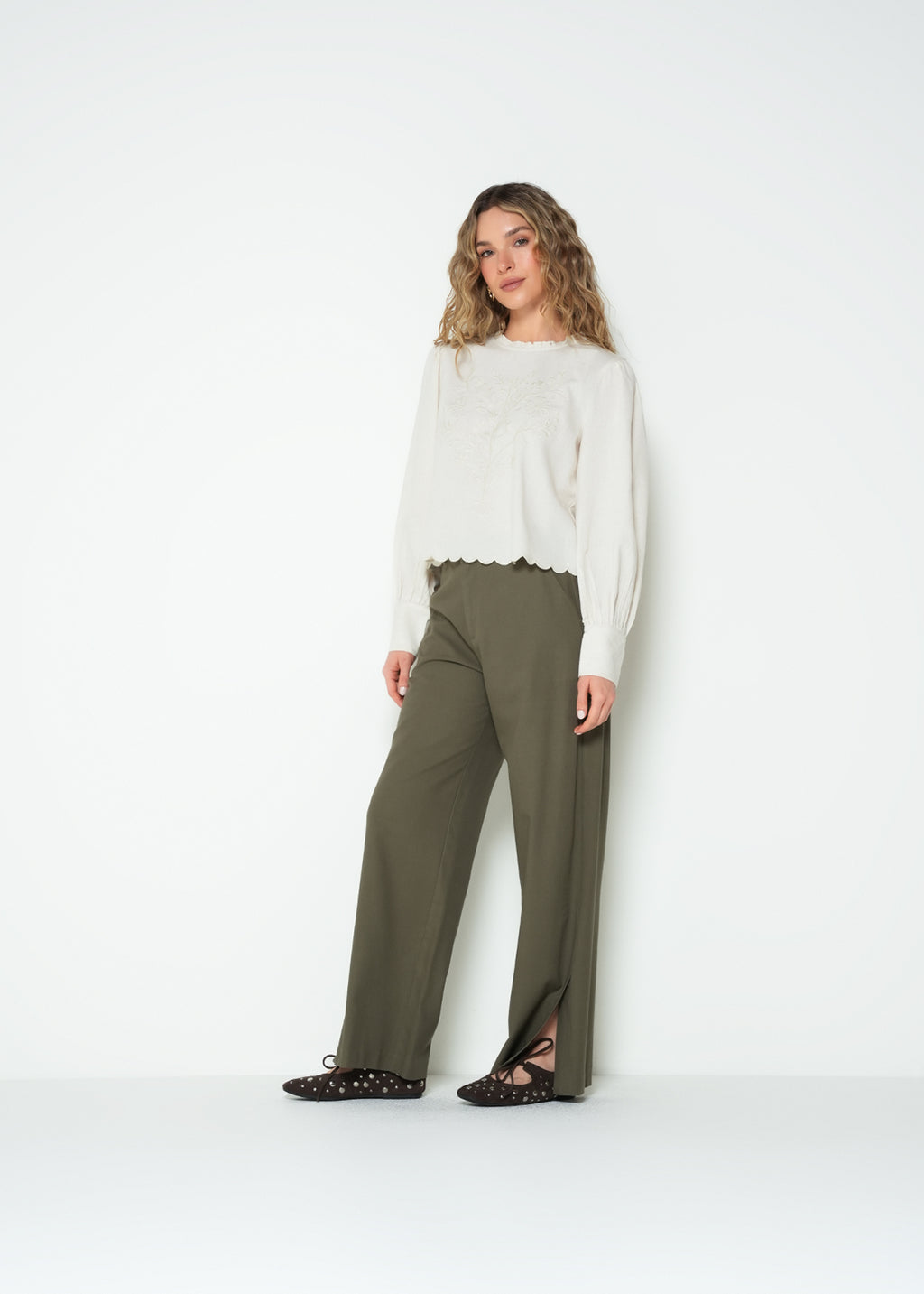Pantalón wide leg recto - Verde 14_033H320_VER180521_3