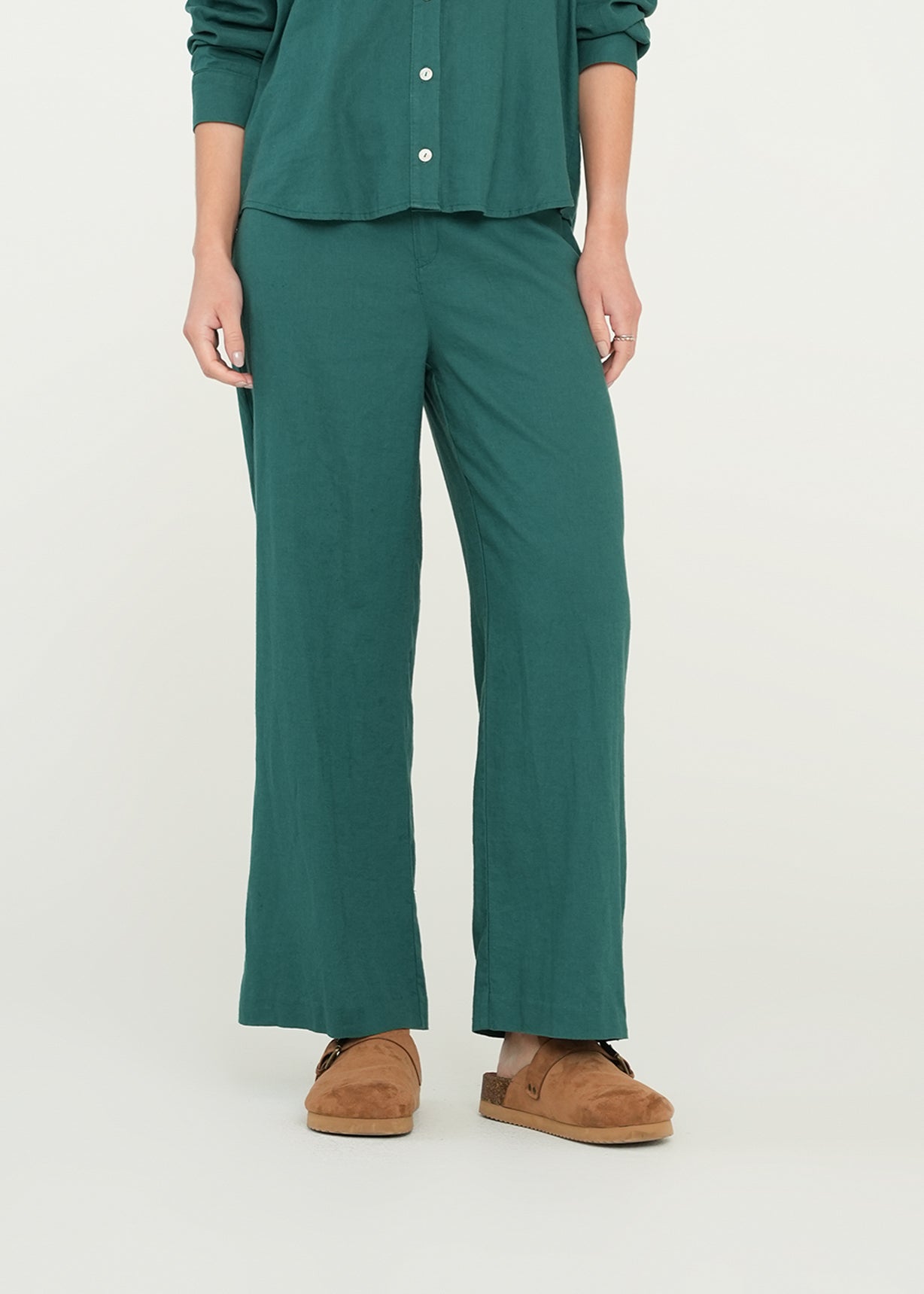 Pantalón Wide Leg tiro súper alto - Verde 14_039G351_VER185315_0
