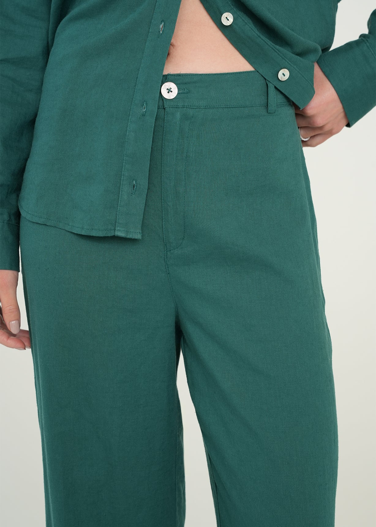 Pantalón Wide Leg tiro súper alto - Verde 14_039G351_VER185315_4