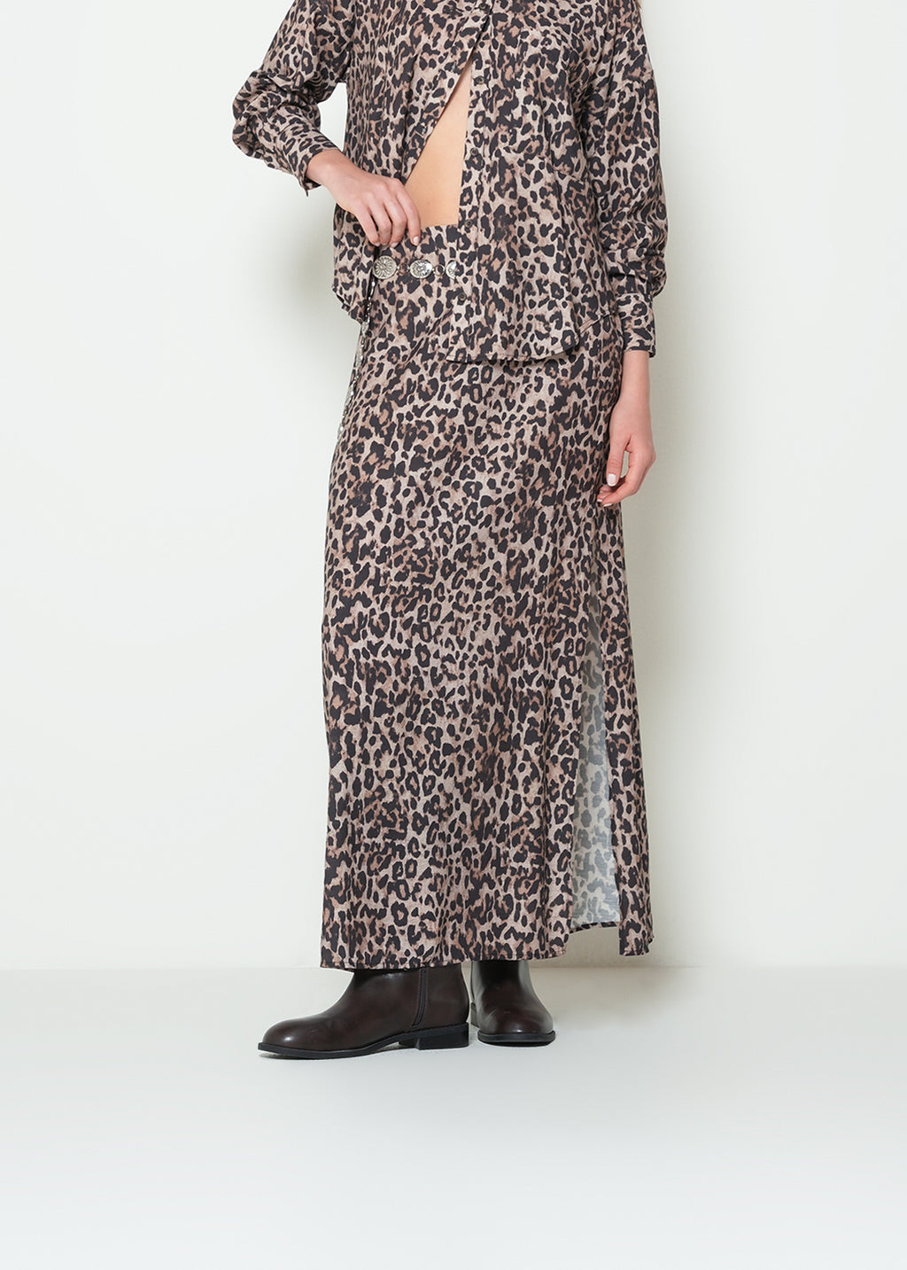 Falda larga animal print - Beige 14_042H378_BEI161407_0