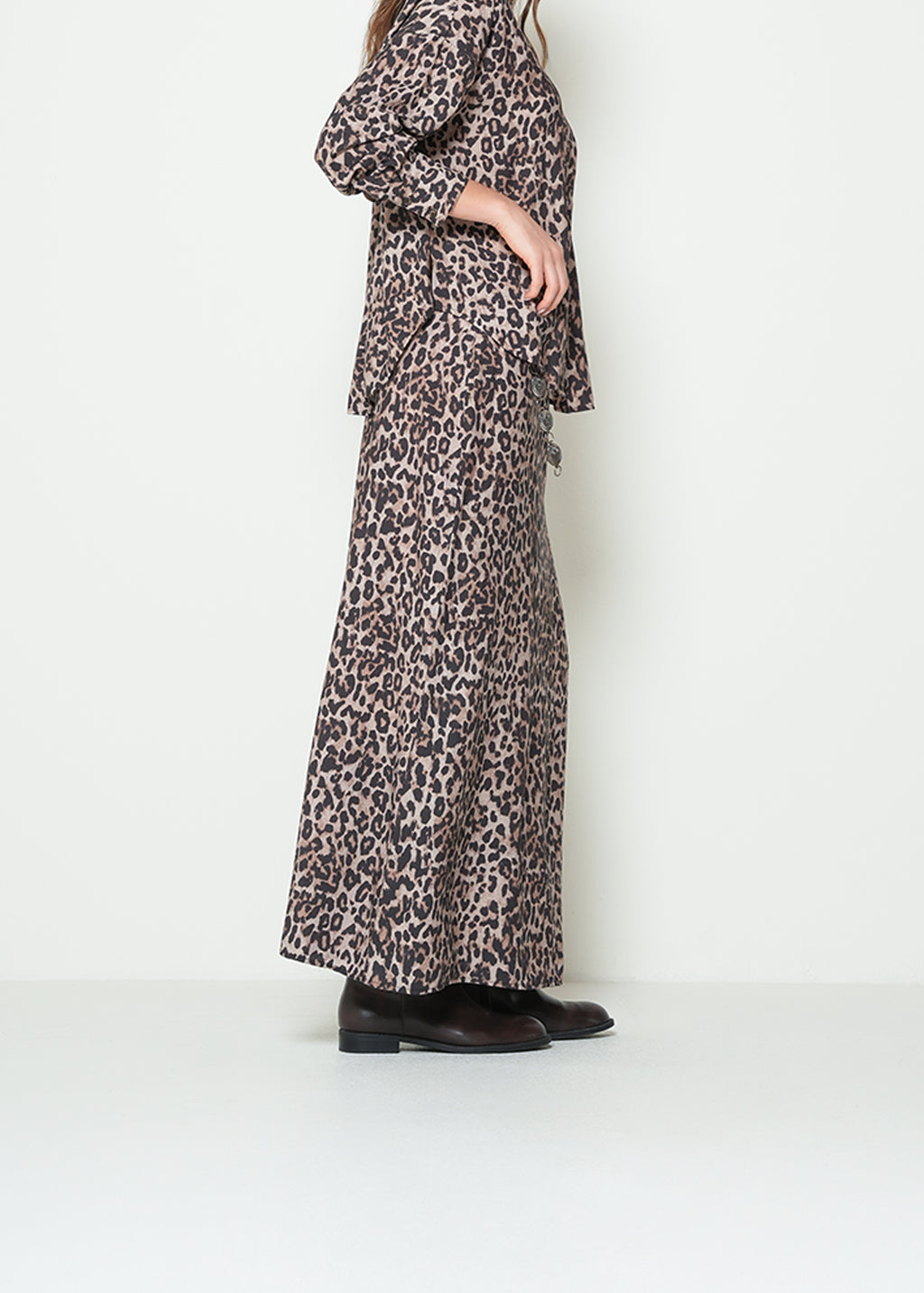 Falda larga animal print - Beige 14_042H378_BEI161407_5