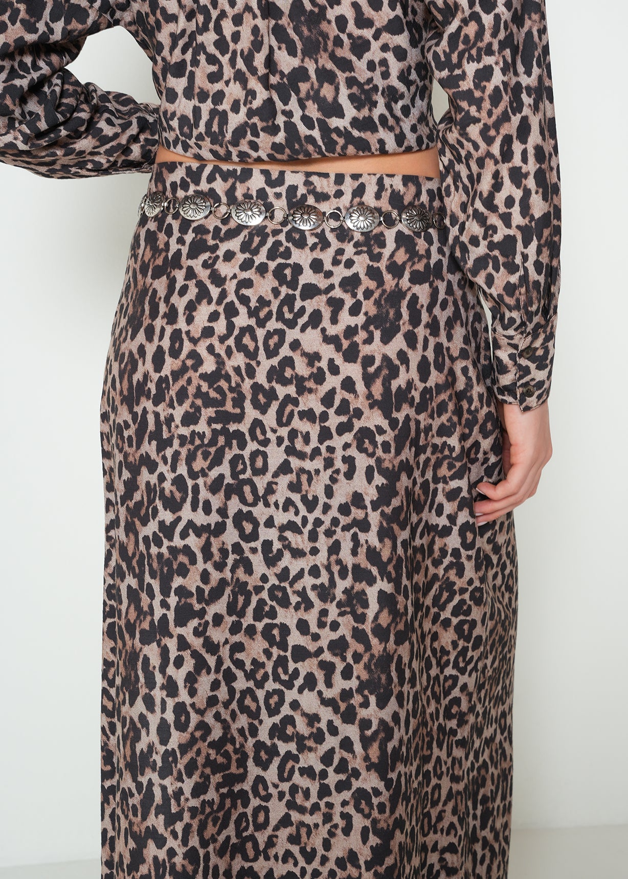 Falda larga animal print - Beige 14_042H378_BEI161407_6