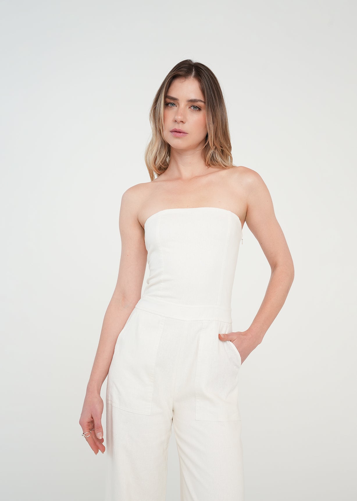 Enterizo largo con strapless - Crudo 14_061H325_CRU110605_3