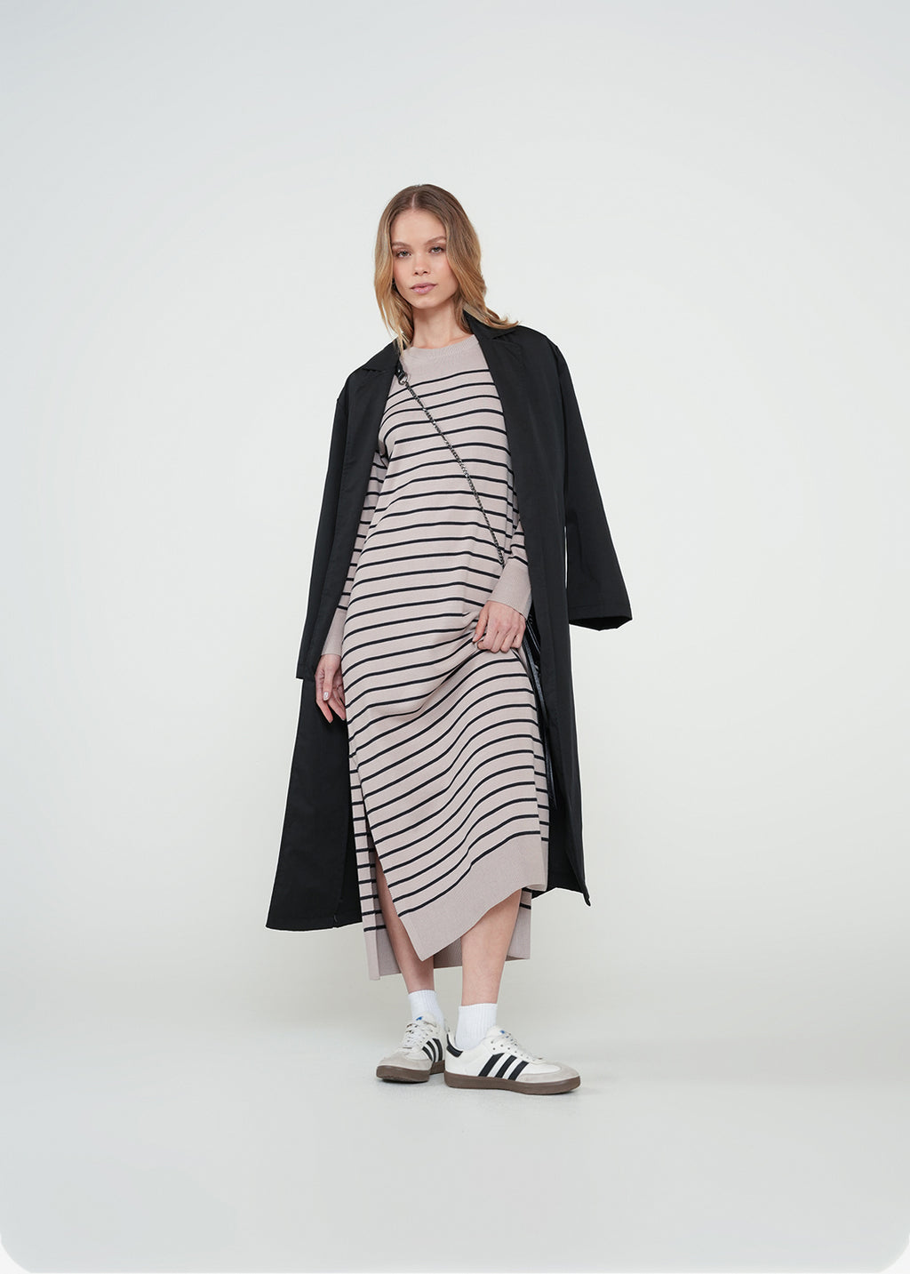 Vestido largo a rayas - Gris 14_072H006_GRI154503_0