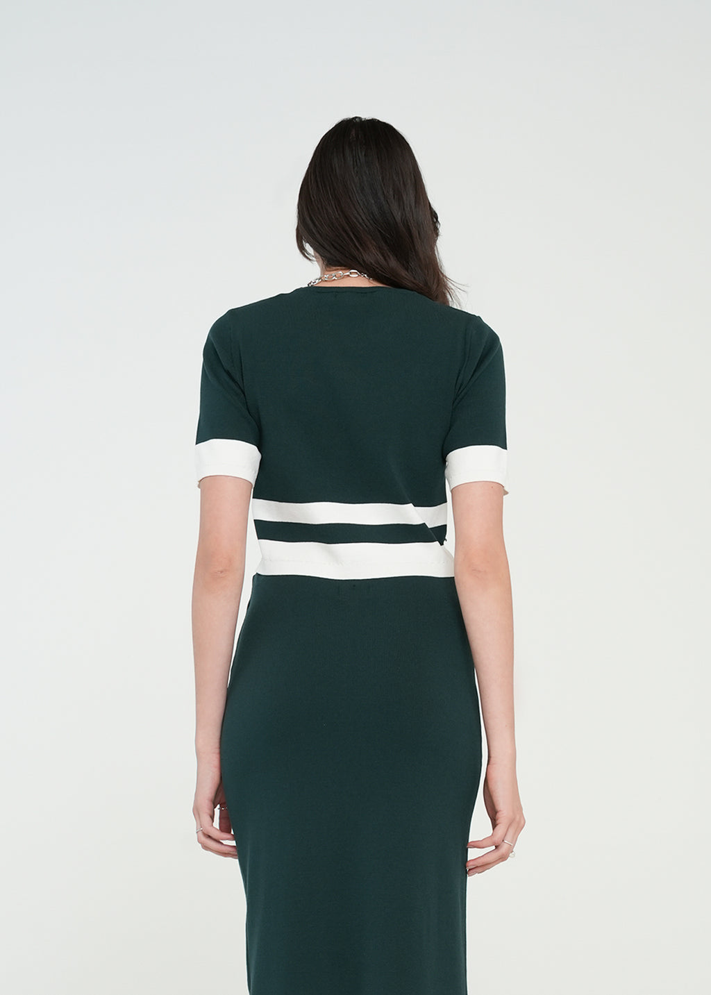 Camiseta tejida en bloques - Verde 14_081H081_VER195320_5