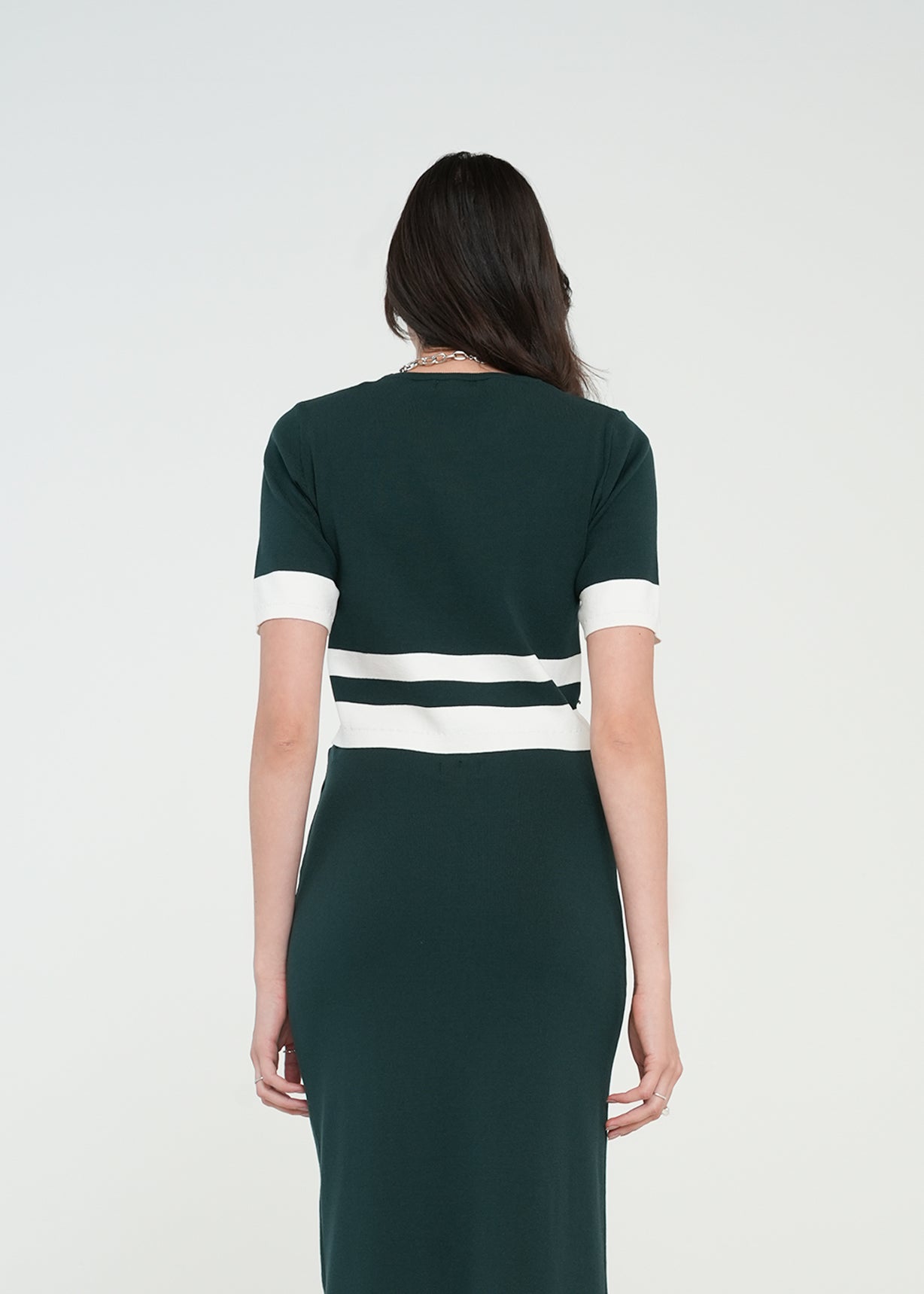 Camiseta tejida en bloques - Verde 14_081H081_VER195320_5