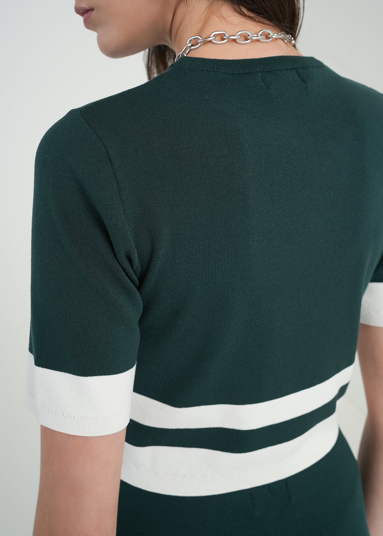 Camiseta tejida en bloques - Verde 14_081H081_VER195320_6