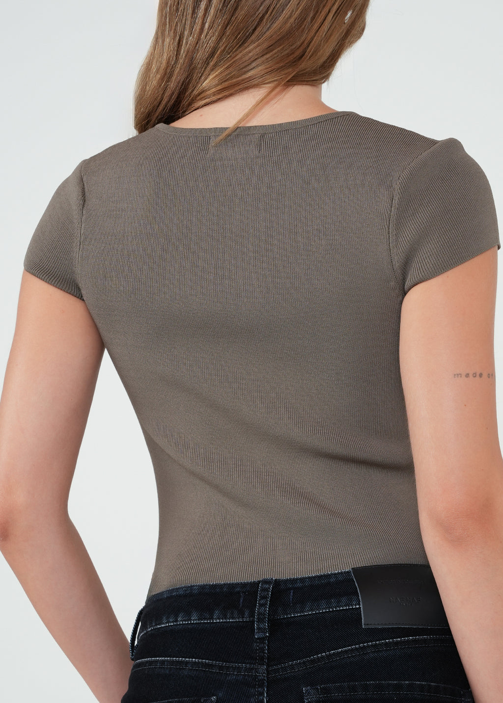 Camiseta ajustada tejida - Gris 14_082H002_GRI180516_6