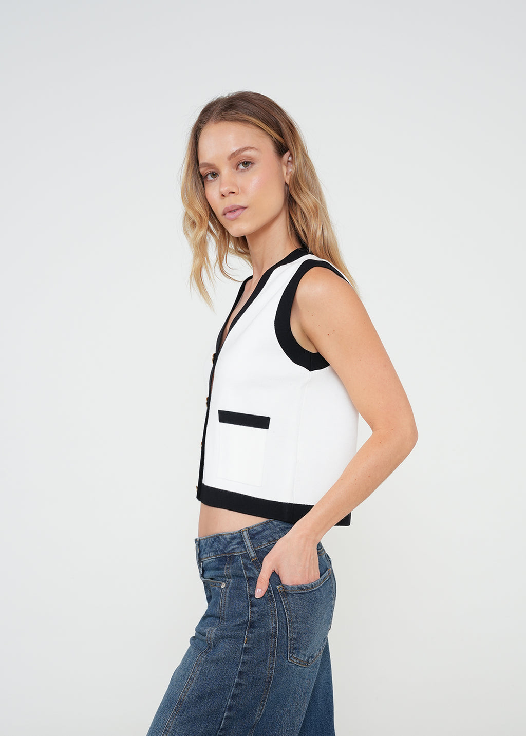 Camiseta tejida tipo chaleco - Crudo 14_082H033_CRU111001_5
