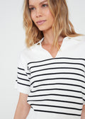 Camiseta tejida a rayas - Crudo 14_082H048_CRU111001_0