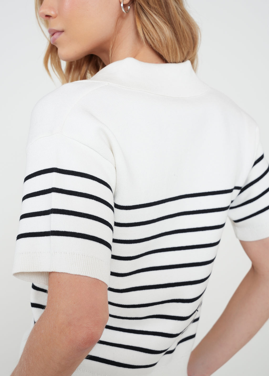 Camiseta tejida a rayas - Crudo 14_082H048_CRU111001_4