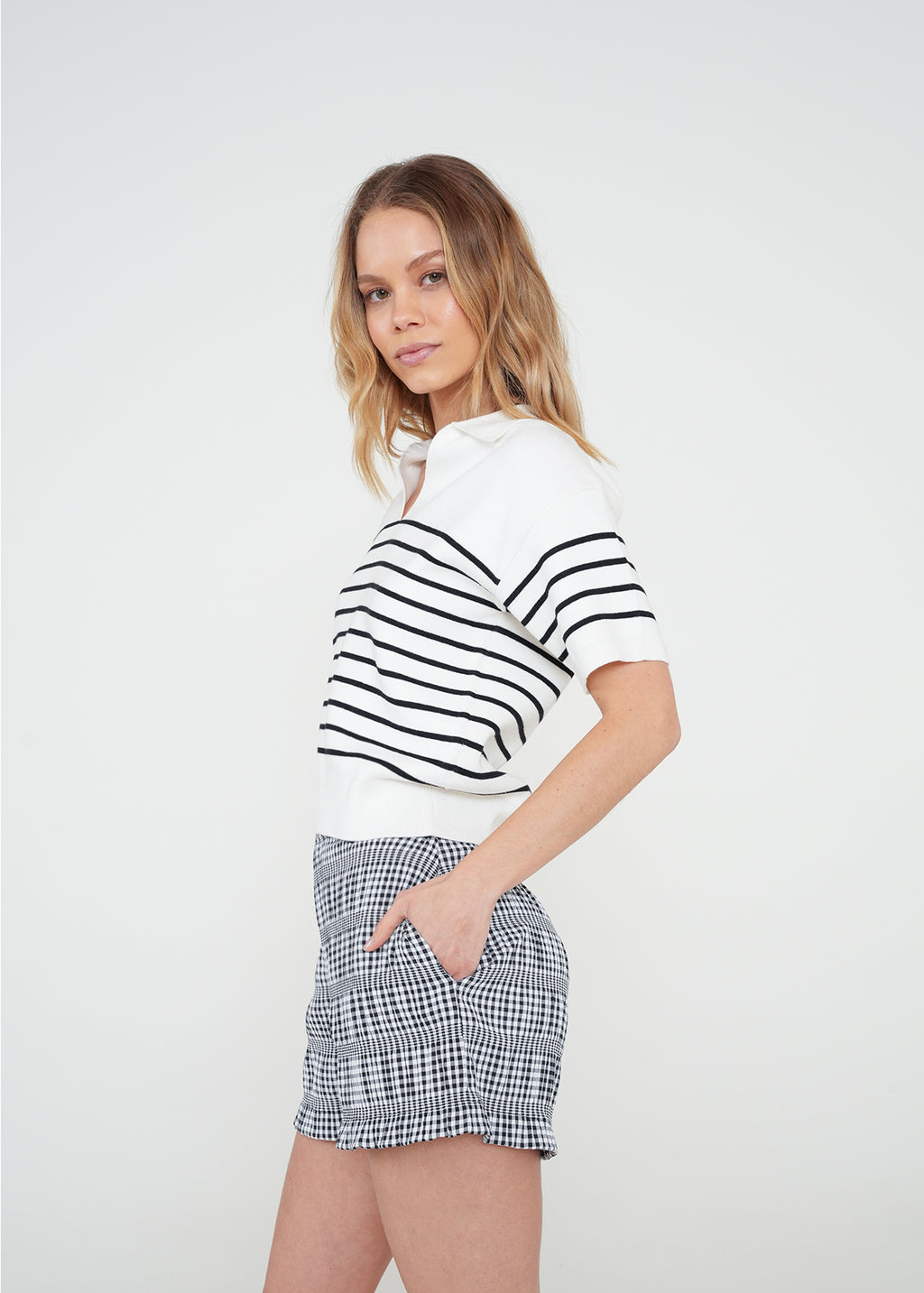 Camiseta tejida a rayas - Crudo 14_082H048_CRU111001_5