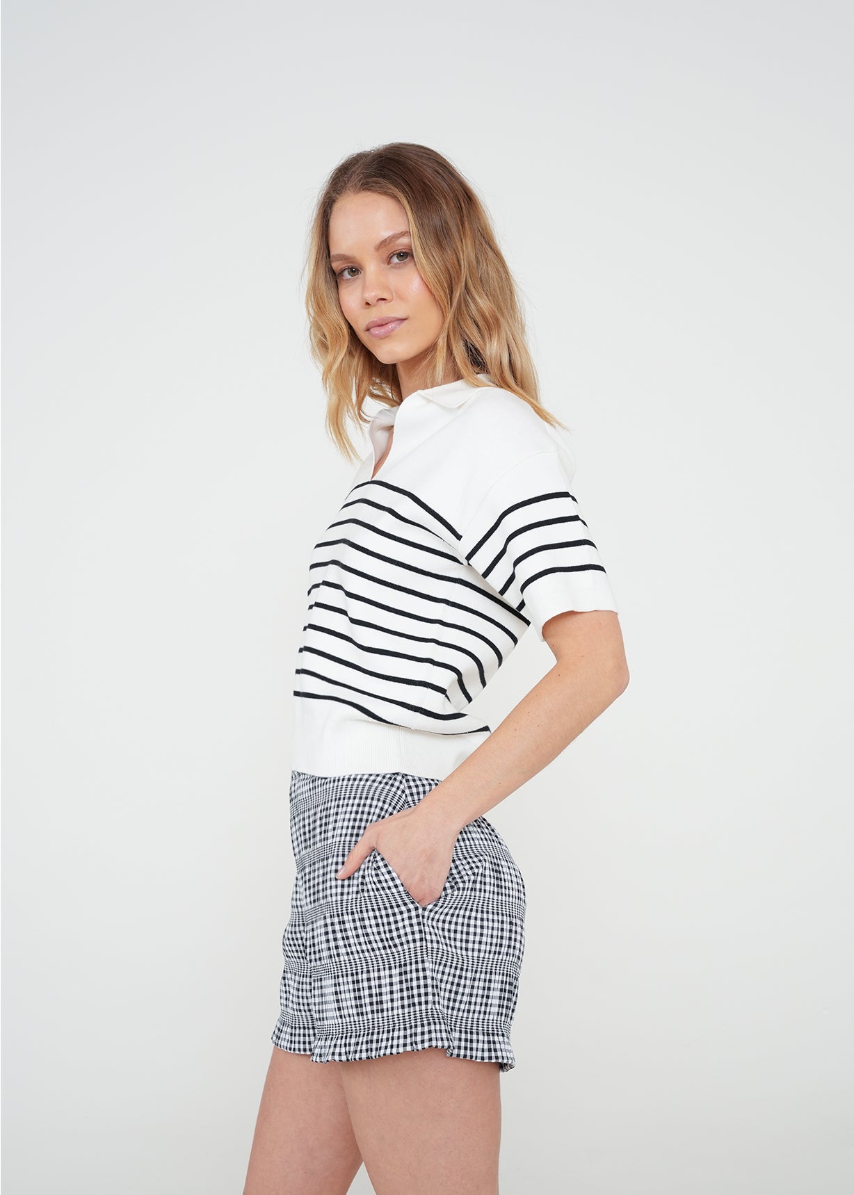 Camiseta tejida a rayas - Crudo 14_082H048_CRU111001_5