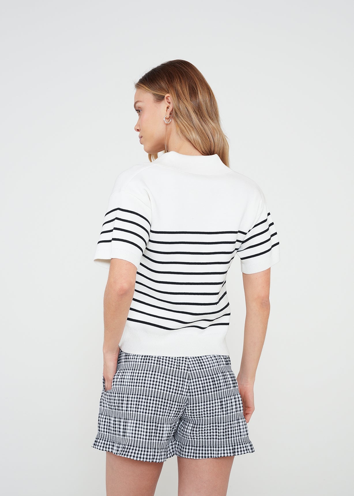 Camiseta tejida a rayas - Crudo 14_082H048_CRU111001_7
