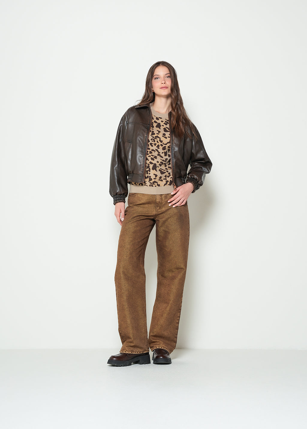 Buzo tejido animal print - Beige 14_082H089_BEI151304_3