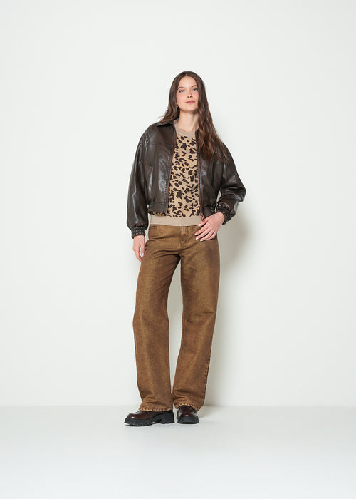 Buzo tejido animal print - Beige 14_082H089_BEI151304_3
