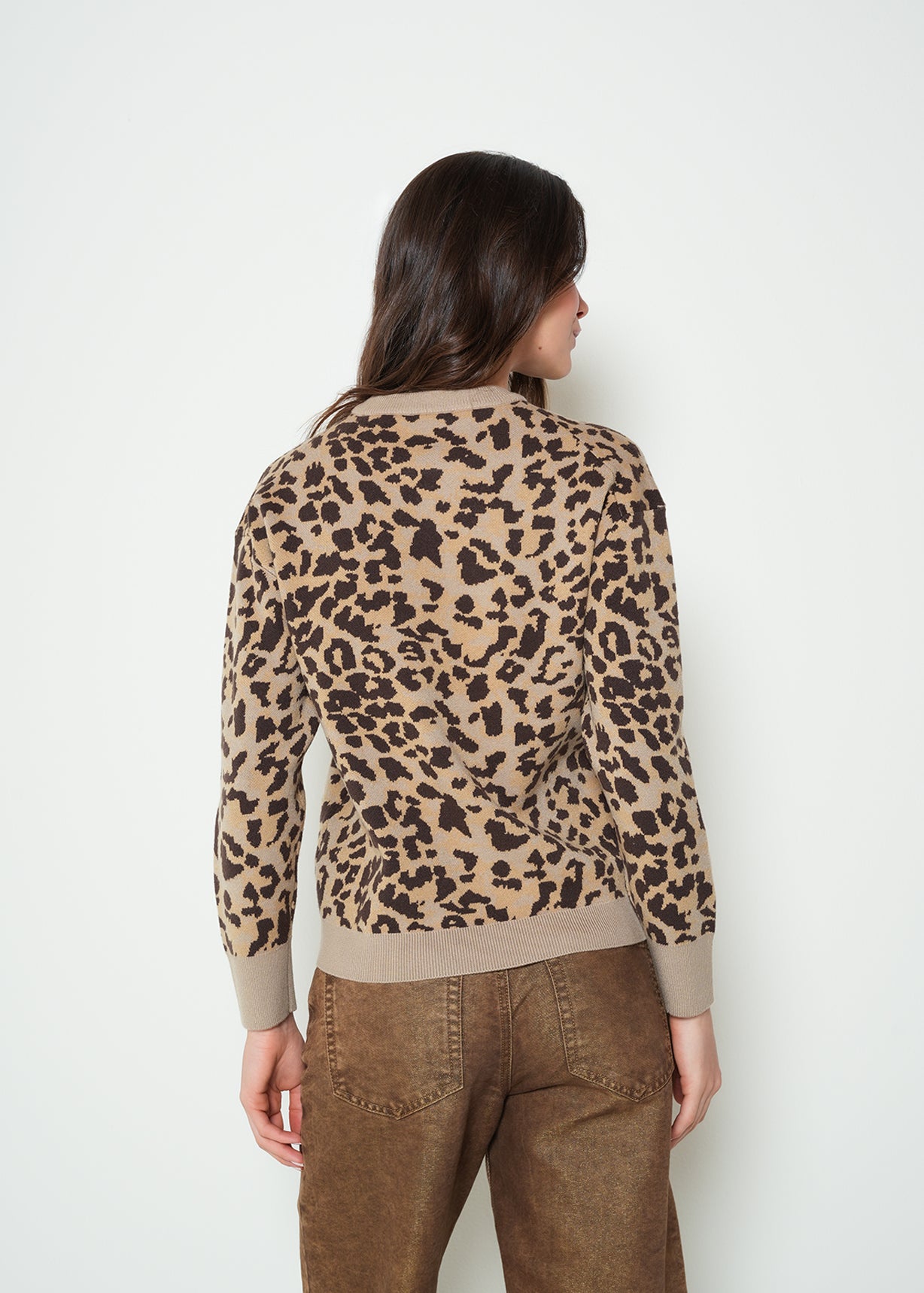 Buzo tejido animal print - Beige 14_082H089_BEI151304_6