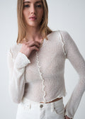Camiseta tejida - Crudo 14_083G076_CRU110605_0