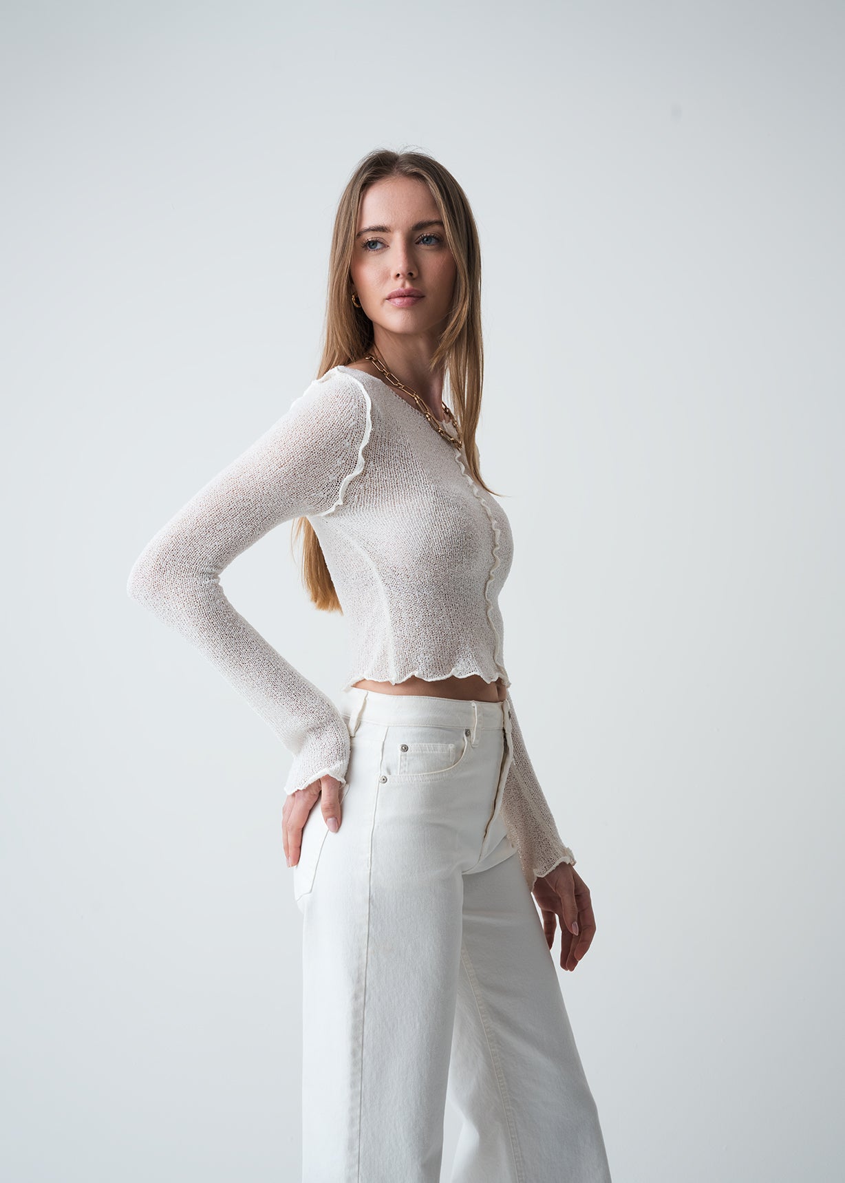 Camiseta tejida - Crudo 14_083G076_CRU110605_5