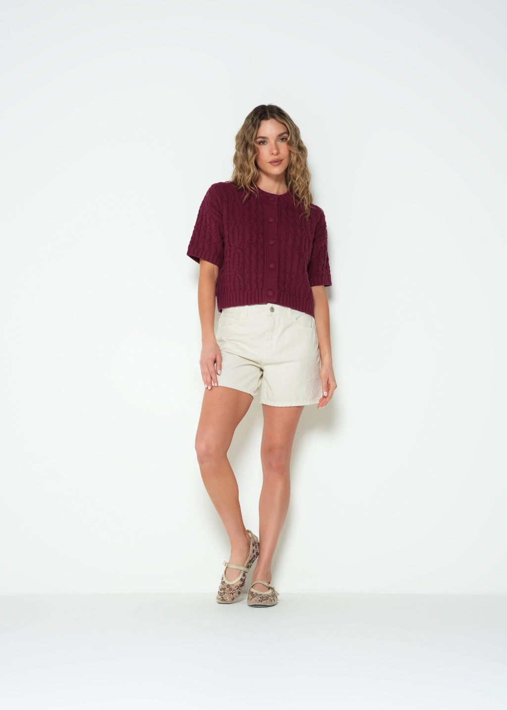 Tejido camisa manga corta cuello redondo - Morado 14_083H022_MOR192024_3