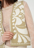 Chaleco tejido con flores - Gris 14_089G056_GRI160613_0