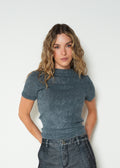 Camiseta fit slim manga corta cuello redondo - Azul 14_203H006_AZU194229_0