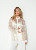 Camisa regular manga larga clásico lentejuelas - Beige 14_213H312_BEI141107_0