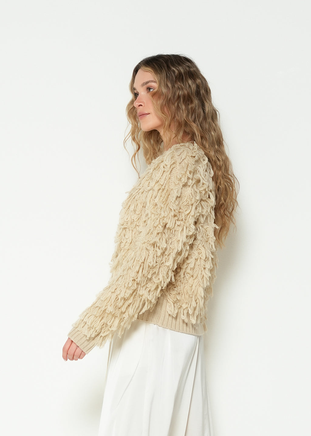 Tejido buzo manga larga cuello redondo - Beige 14_283H015_BEI141107_5