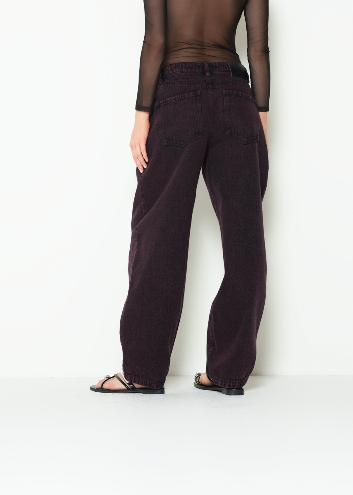 Jean baggy tiro medio denim - Rojo 14_293H340_ROJ191528_7