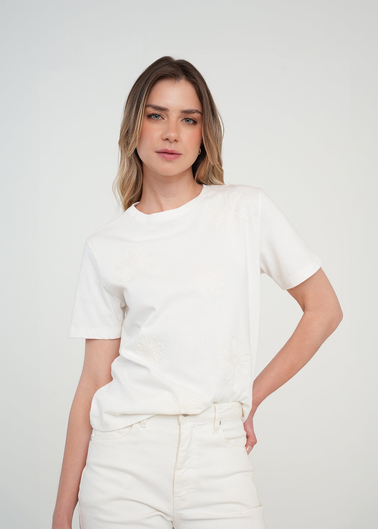 Camiseta manga corta - Crudo 14_401H006_CRU111001_0