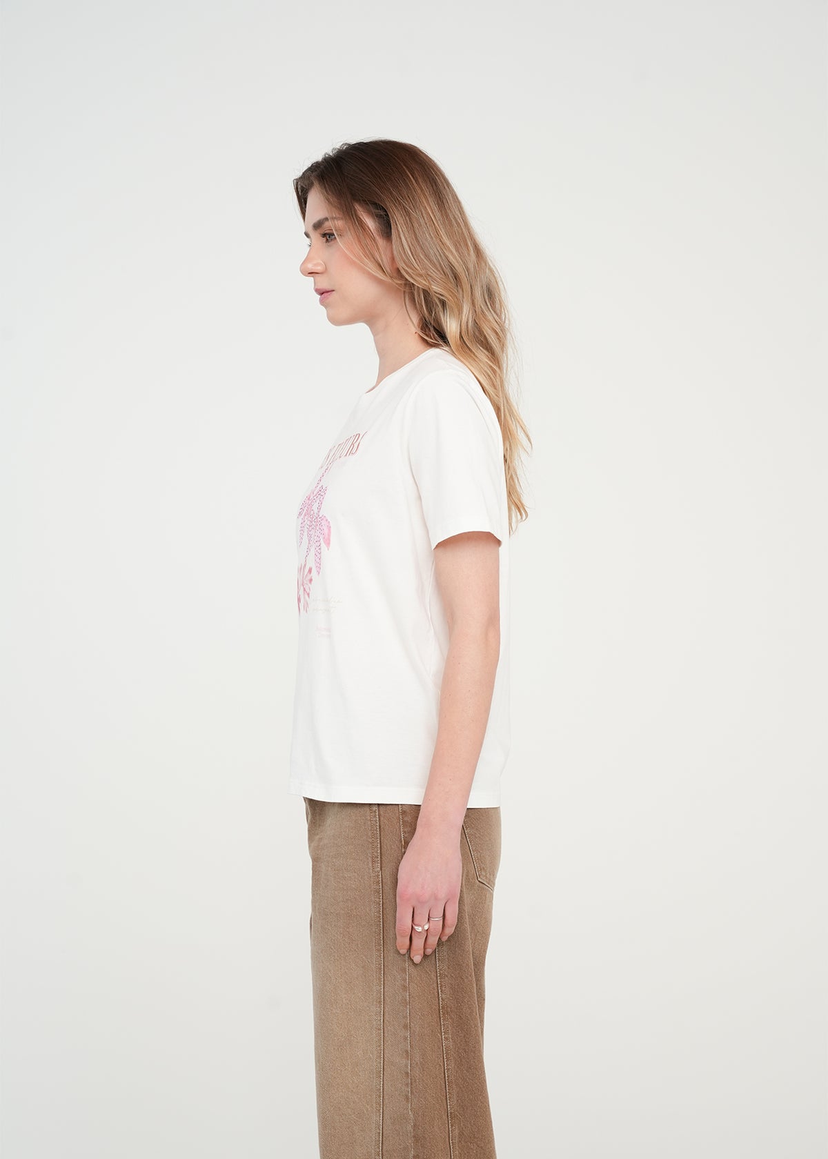 Camiseta estampada con brillo - Crudo 14_401H030_CRU110605_3